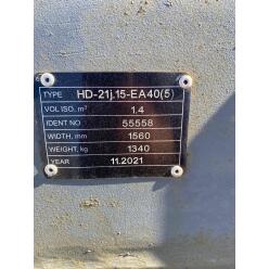 Ковш ProfI усиленный, V=1,40м3,  ширина 1500мм, зубья VTS (5шт-40ARXE), на пальцах (EC240B/EC250D), PI250H140DFITVTS